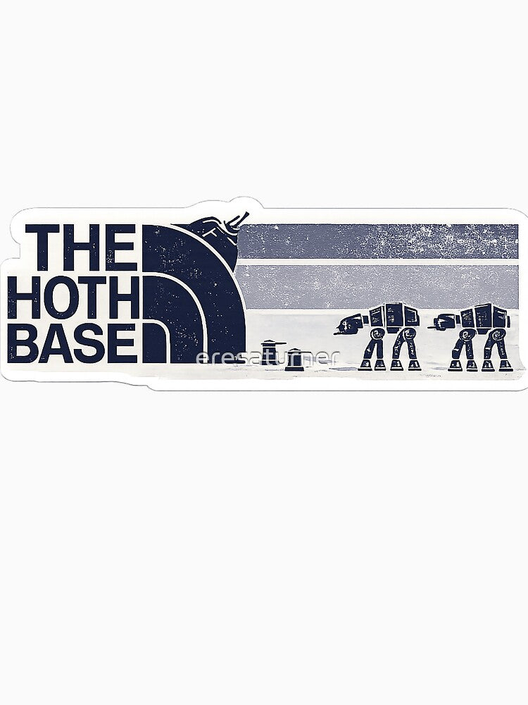 Frozen Outpost Arctic Battle Base Sci-Fi Retro Winter Landscape Graphic Design by eresaturner