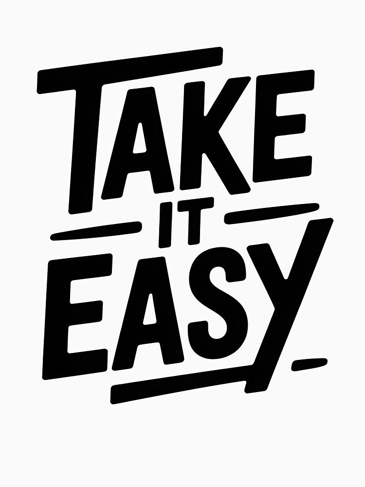 TAKE IT EASY – Bold Typo by Atelier Nori
