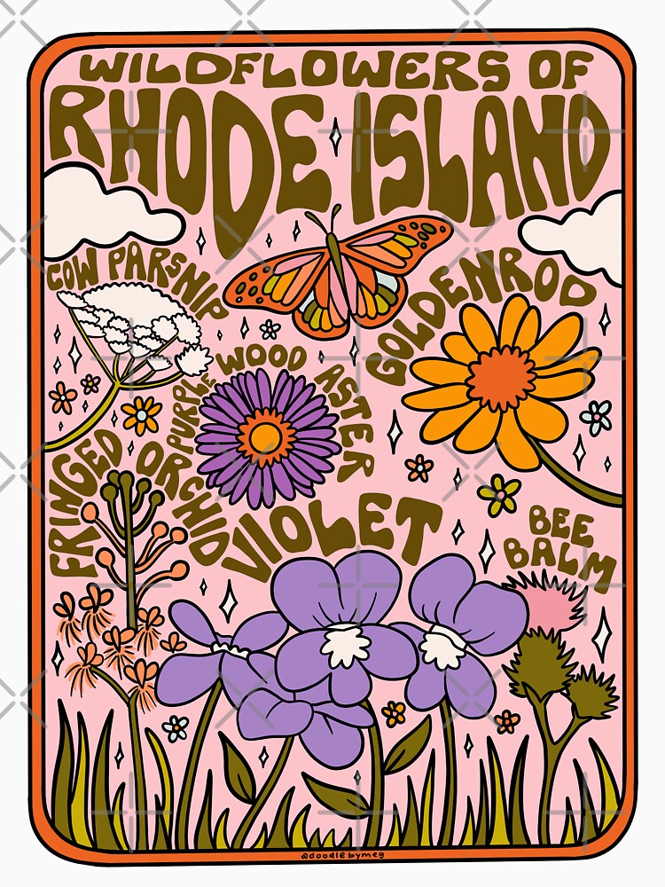 Rhode Island Wildflowers by doodlebymeg