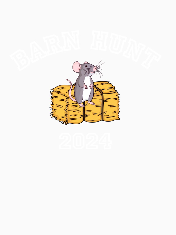 Barn Hunt Lover - Barn Hunt 2024 with cute rat and hay bale by taaddison50