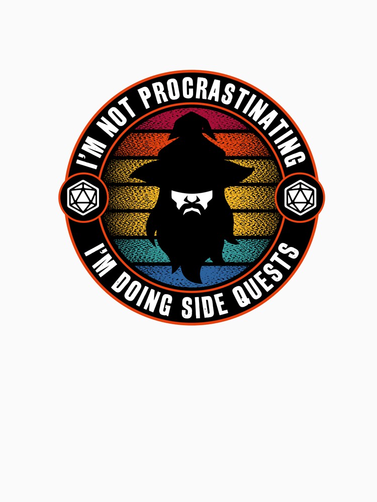 I'm Not Procrastinating I'm Doing Side Quests RPG Wizard by taaddison50