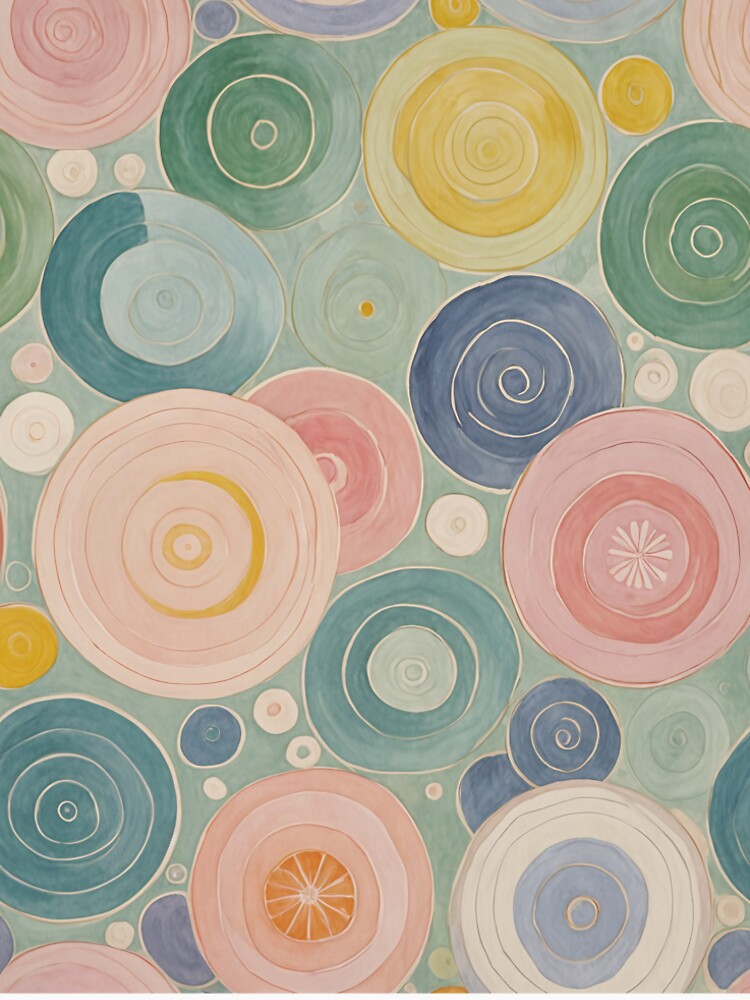 Whimsical Pastel Circles by Lizetteh