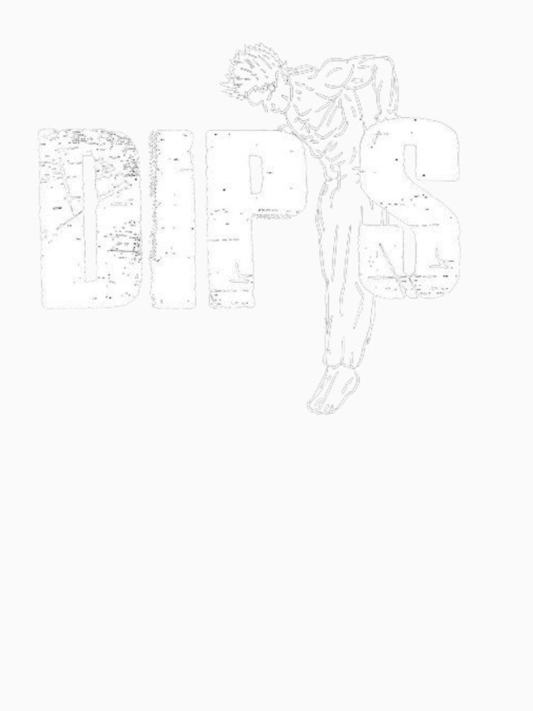 Dips Workout Art – Bodyweight Training Fitness Illustration by HYSTOREGYMWEAR