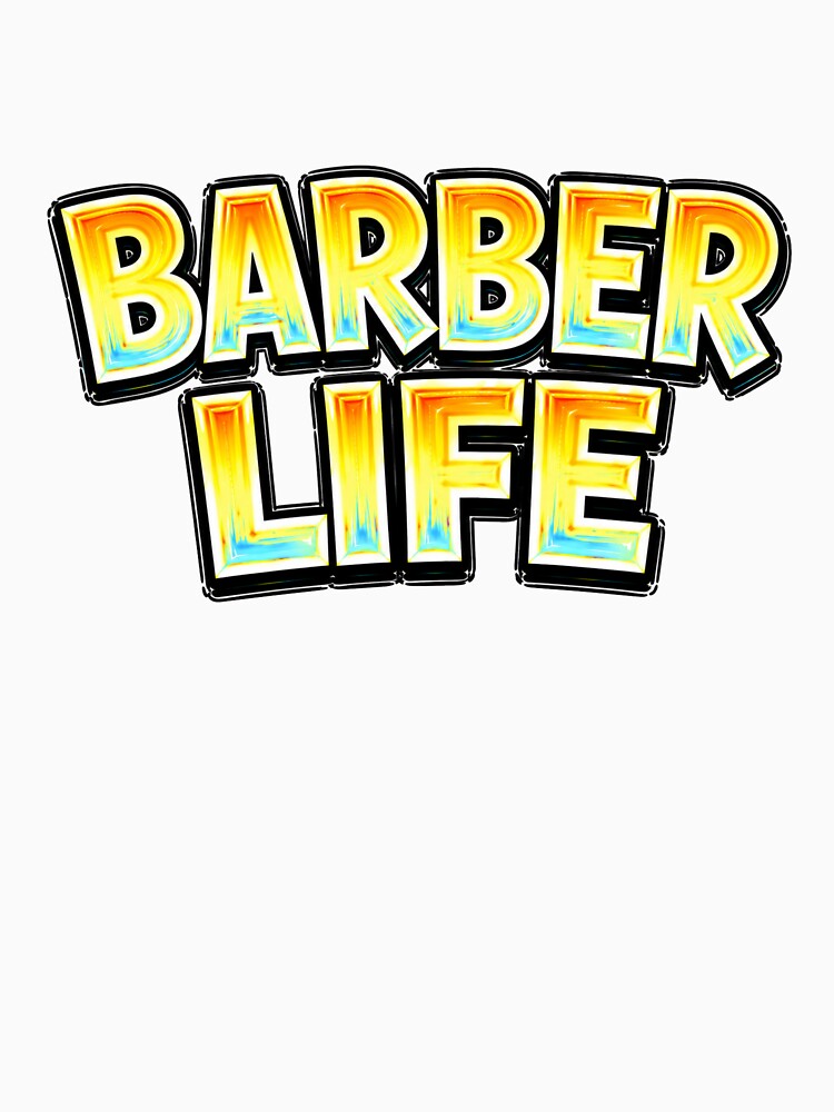 Barber Life Retro Typography Design by Mac Sketches
