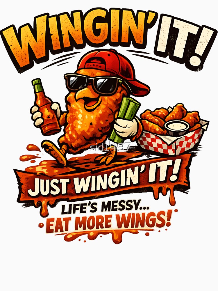 Wingin' It Funny Chicken Wings - Food Lover by SidTastic