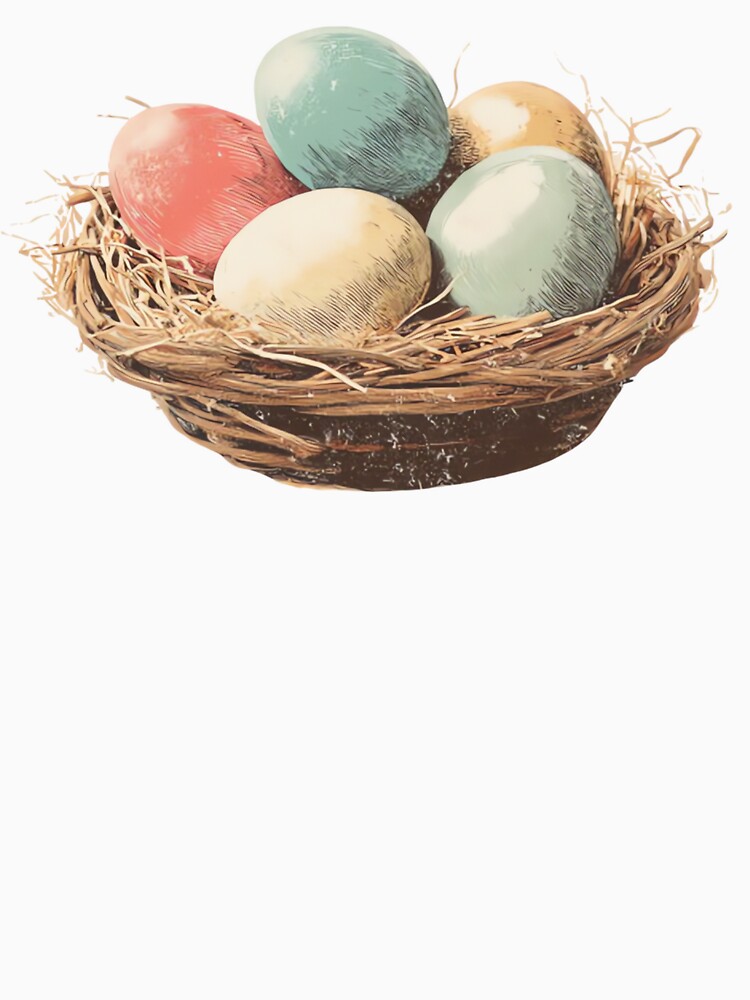 Vintage Pastel Spring Egg Illustration by urbinet