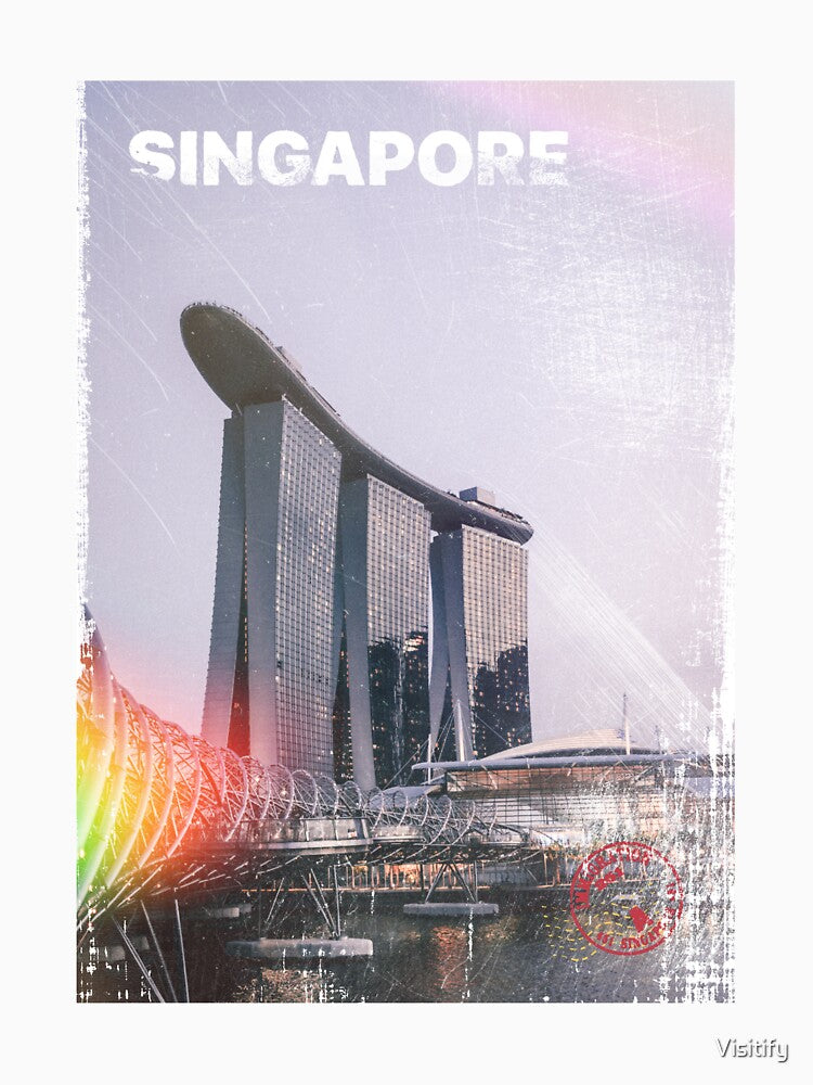 Vintage Singapore Poster | Places of the World by Visitify