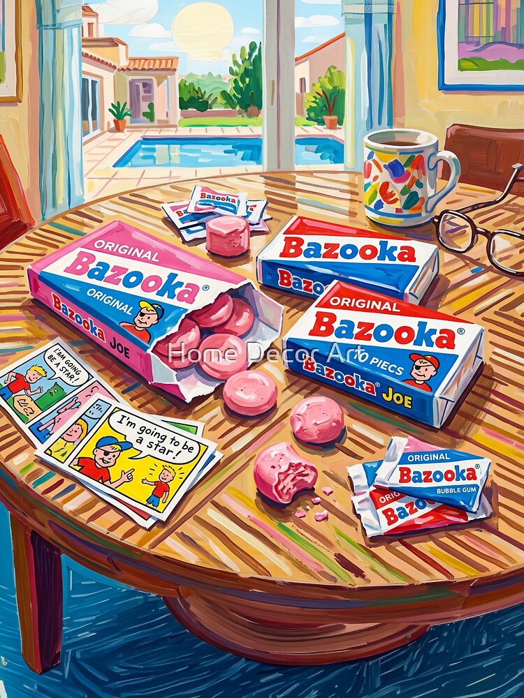 Bazooka Gum by Home Decor Art