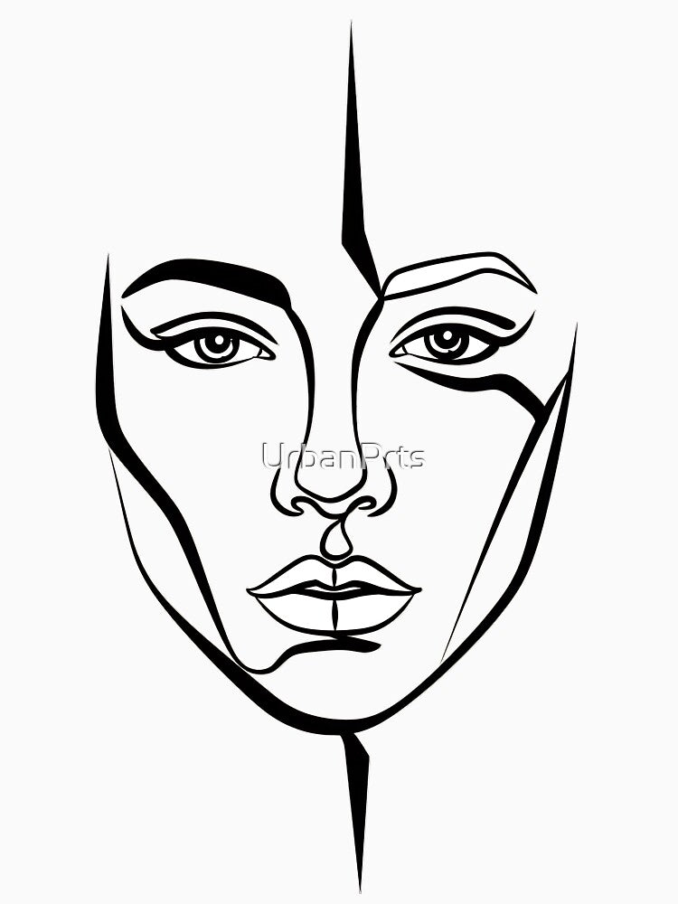 Minimalist Abstract Portrait by UrbanPrts