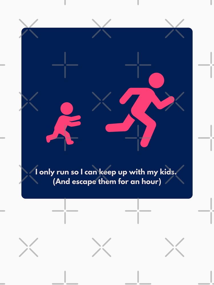 Funny Running Parent - Running Away by RunningWhiskers