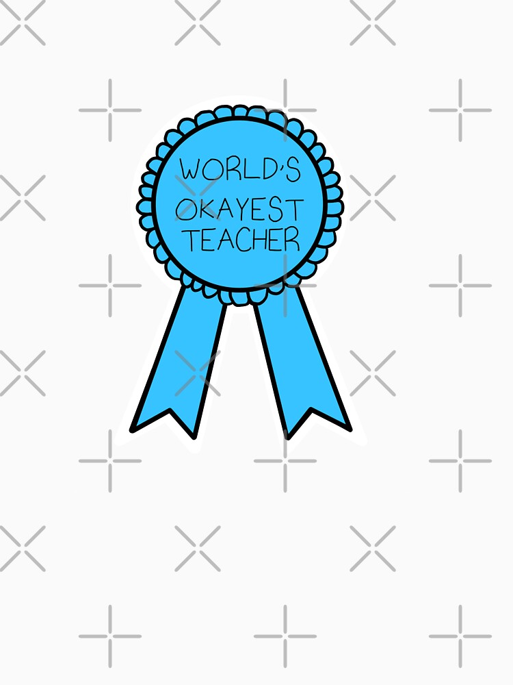 World’s Okayest Teacher Sticker by mjowett