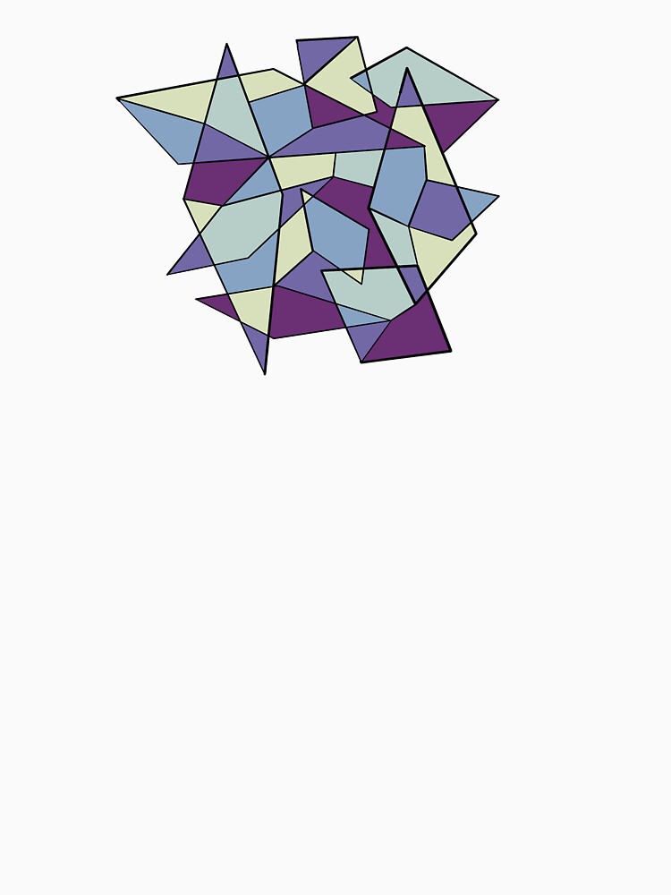 Abstract Colorful Purple Geometric Shape by roleydesigns