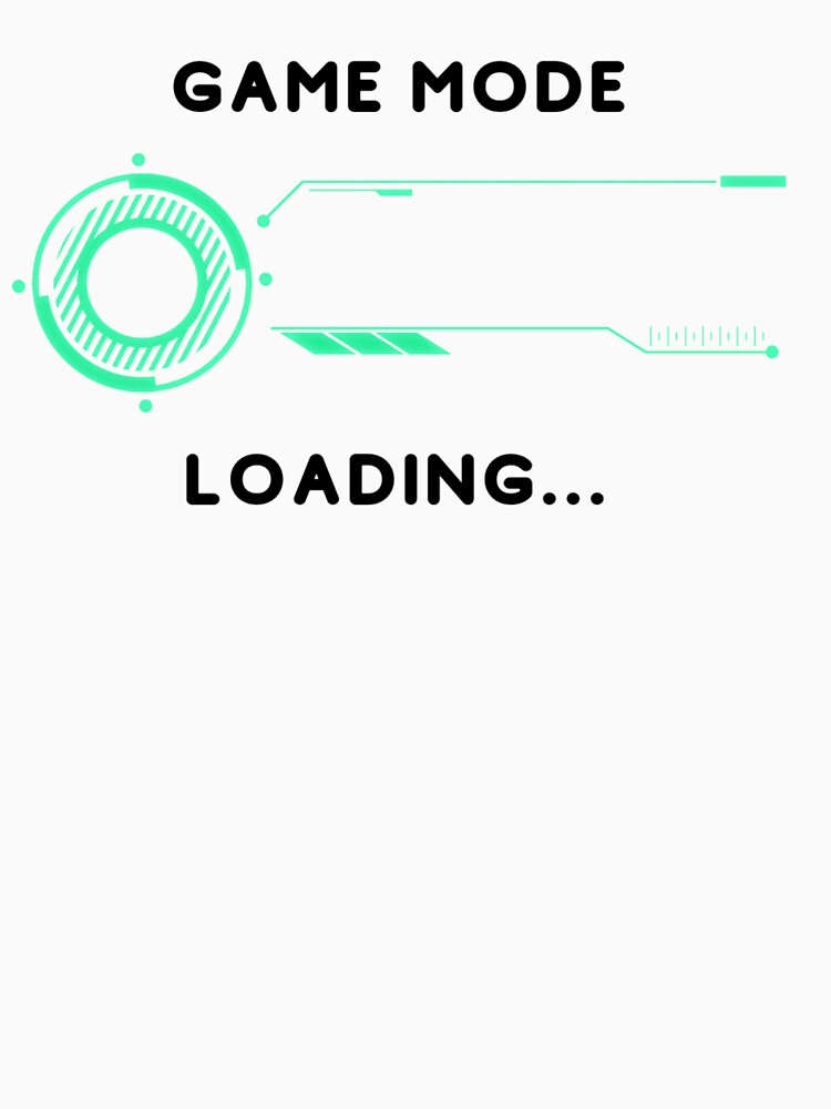Game mode loading - Text based design illustration - Black text by Nemesiscrowd