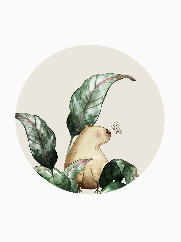 Positive Capybara by bigbearandbird