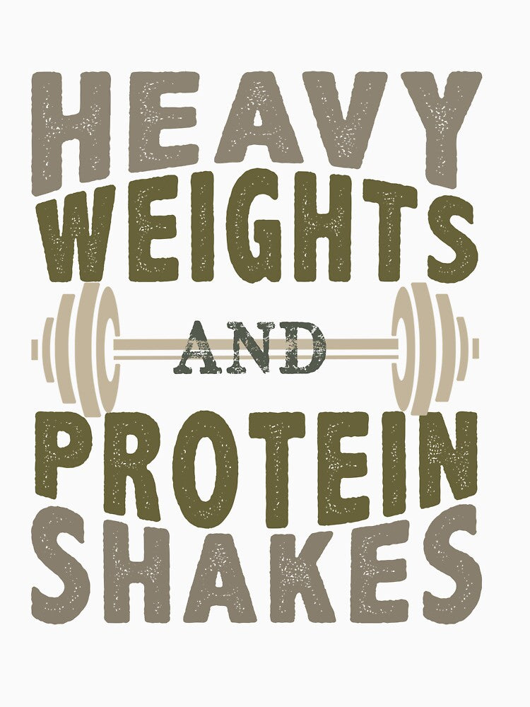Heavy Weights And Protein Shakes For Gym Enthusiasts by EmiAndMike