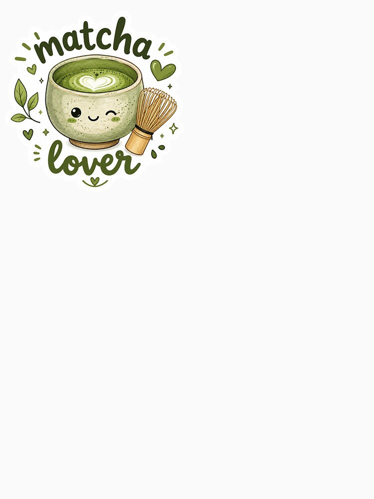 Cute Matcha Lover Sticker | Kawaii Matcha Tea Illustration by shellymope