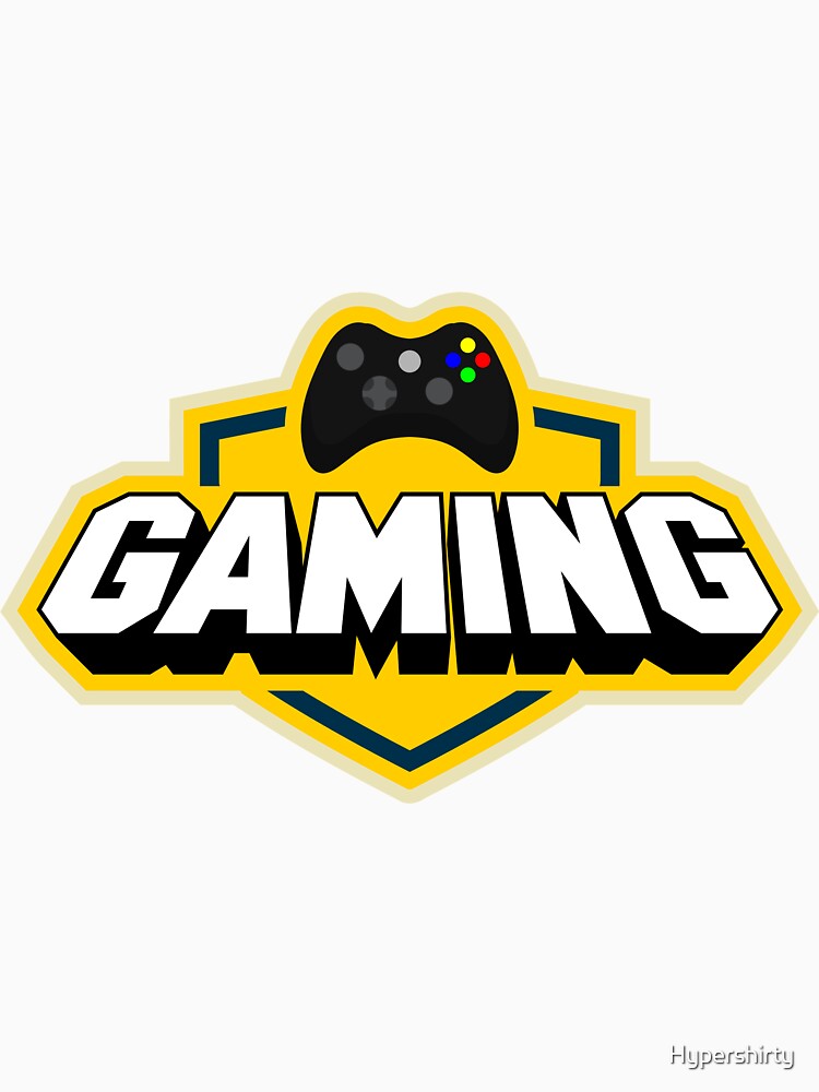 Videogame gaming esports logo console retro gaming by Hypershirty