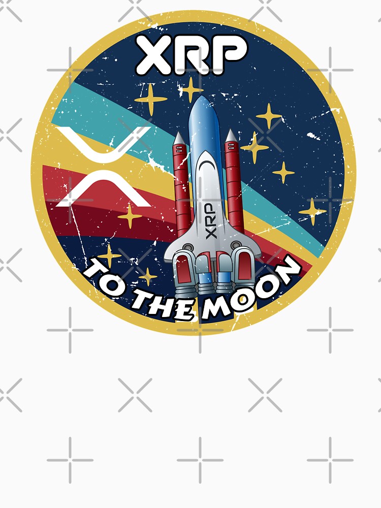 Ripple XRP Cryptocurrency Space Badge by Bitcoin-Fashion