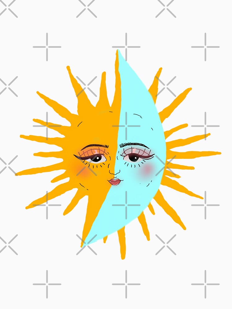 Feminine sun moon lavender by Mermaidssparkle