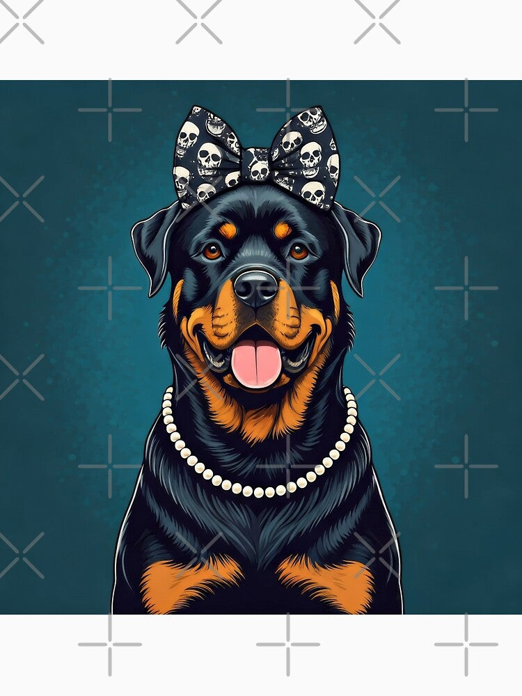 Happy Chic Rottweiler by Nocturne  Paws