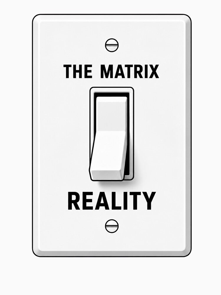 Log Out Of The Matrix Funny Freedom Reality Minimalist Meme by PixelPublishing