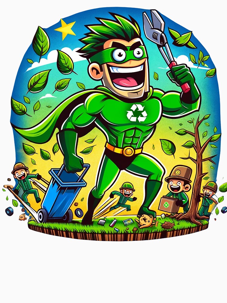 Eco Warrior in Action Saving the Planet One Tee at a Time by Kuki-shop