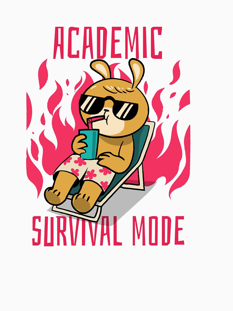 Funny Student Shirt Academic Survival Mode by Nourishive