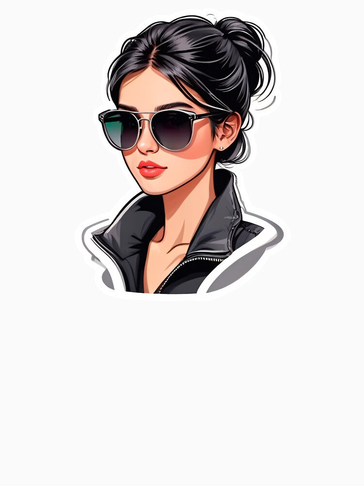Casual Lady With Black Hair and Outfit by MadnessEnvelope