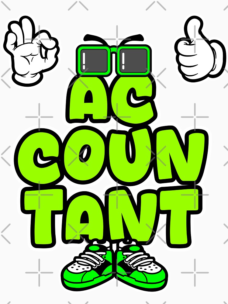 Accountant - WORK Comic Character Bold Urban by NFTWords