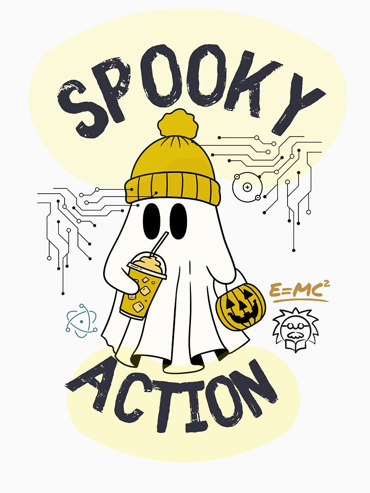 Spooky Action – Cute Quantum Physics Ghost by Store13.