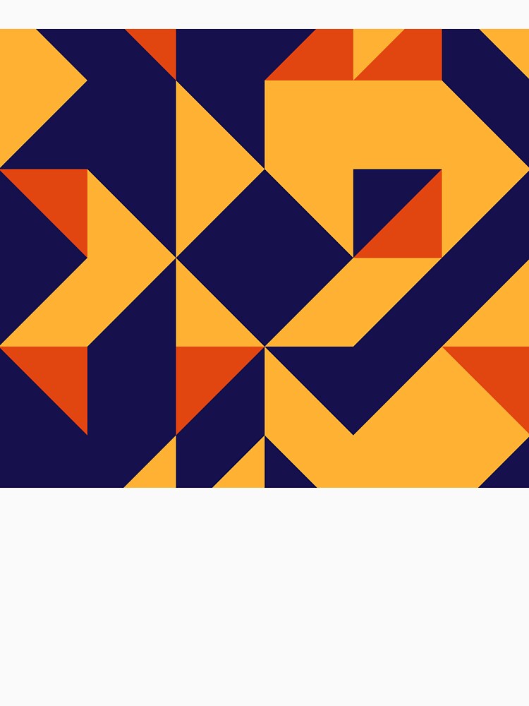 Blue, Yellow and Orange Abstract - Pattern by Designs2Excite