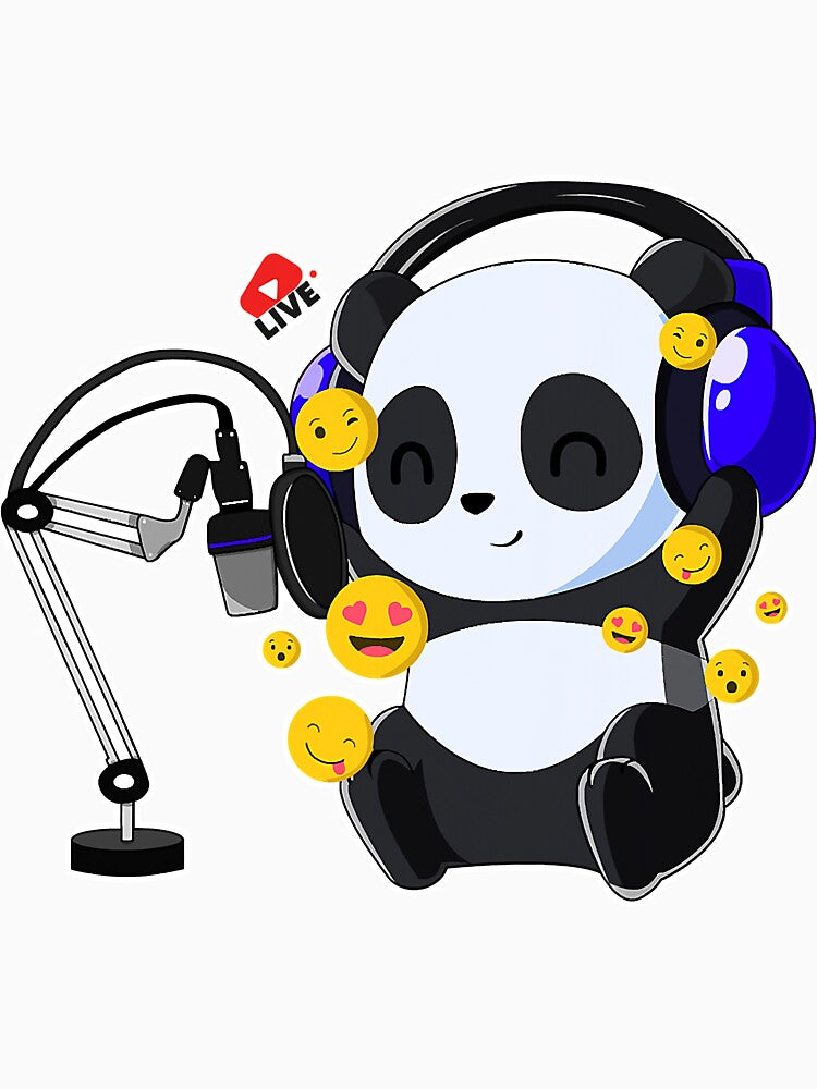 Kawaii Panda Gamer Streaming Esports by BundlerVq