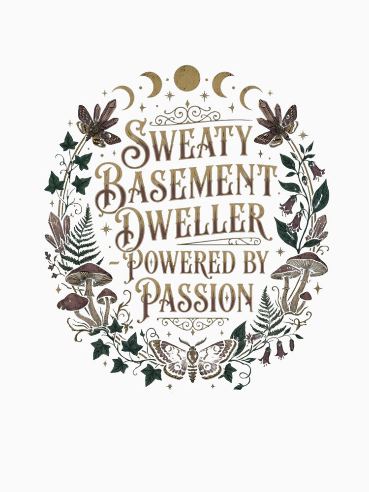 Sweaty Basement Dweller Dark Floral Gothic by anass002