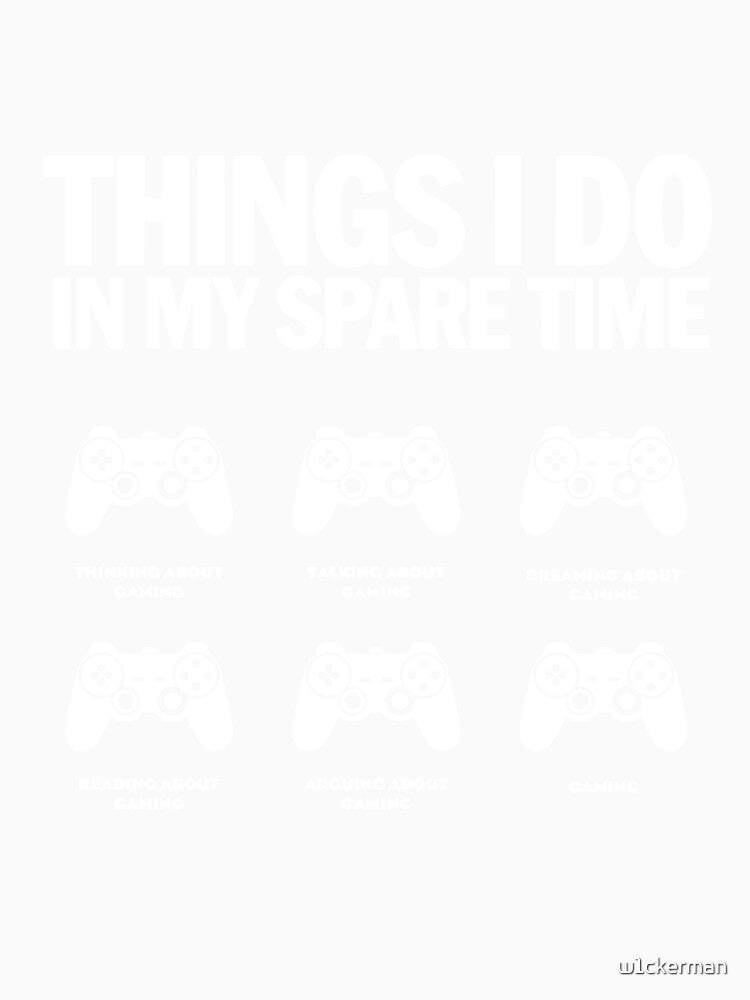 Funny Gamer Design Spare Time Gaming Controllers Video Games by w1ckerman