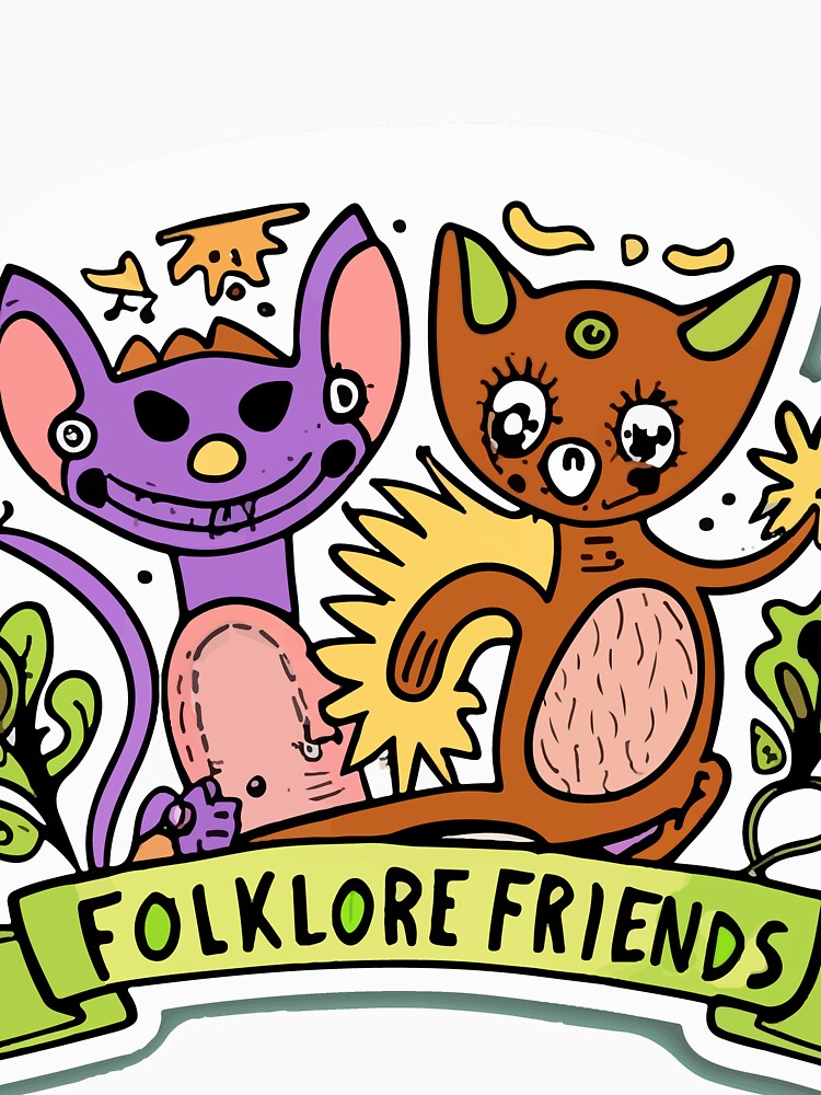 Folklore Friends - Whimsical Irish Creatures Doodle Art by NiftyWrx