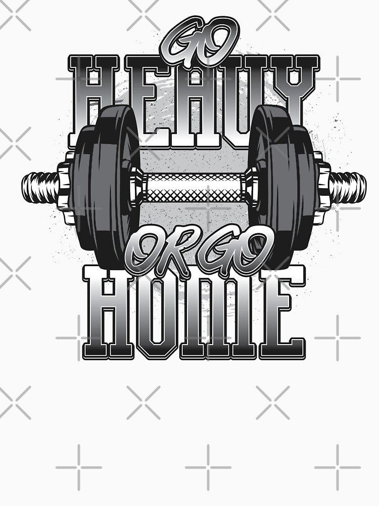 gym stickers go heavy or go home new design by Cardio Boutique