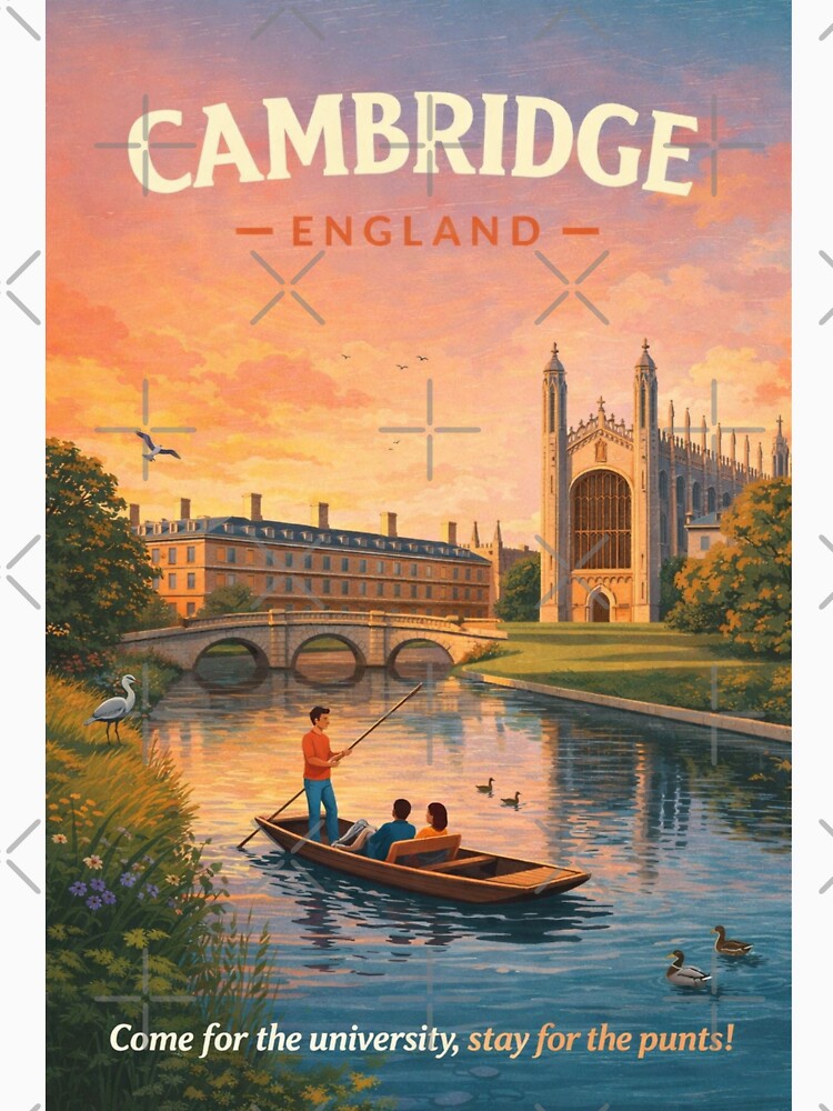 Cambridge England River Cam King's College Chapel Trinity College Cambridge University by Aryabek