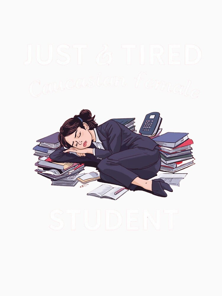 Just a Tired Female Student by RED-MOUSE