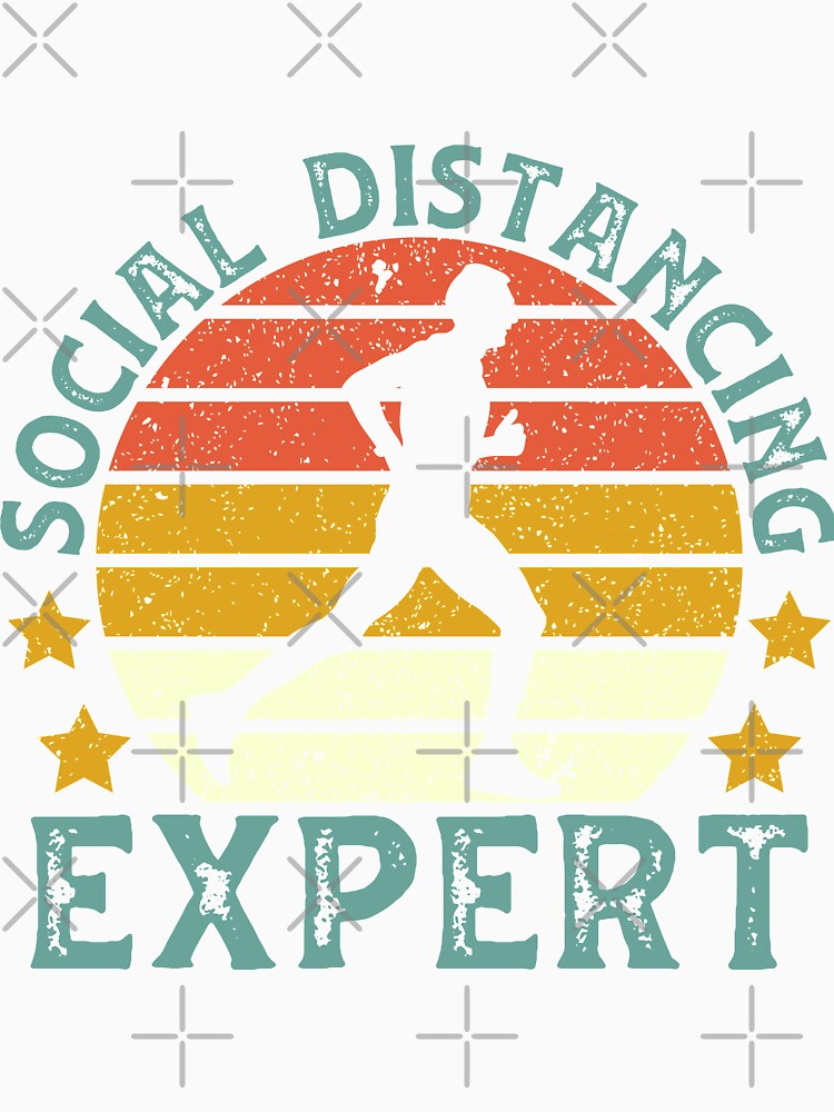 Funny Running Social Distancing Expert by DreamColor