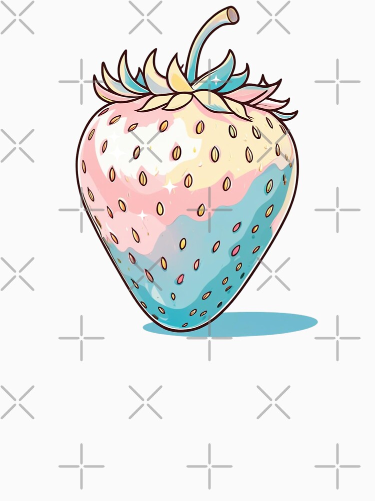 Retro Strawberry: Rainbow Colors by Claustronautas