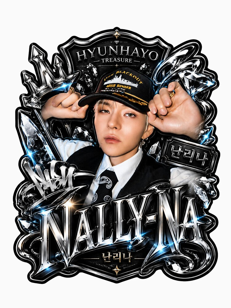 TREASURE NALLY-NA Yoshi Futuristic Kpop Tee Graphic Design by Valeree Store