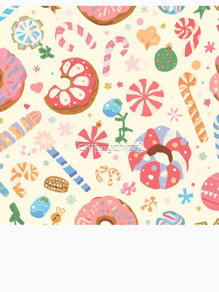 Pastel Candy Christmas Pattern by Chippychips1