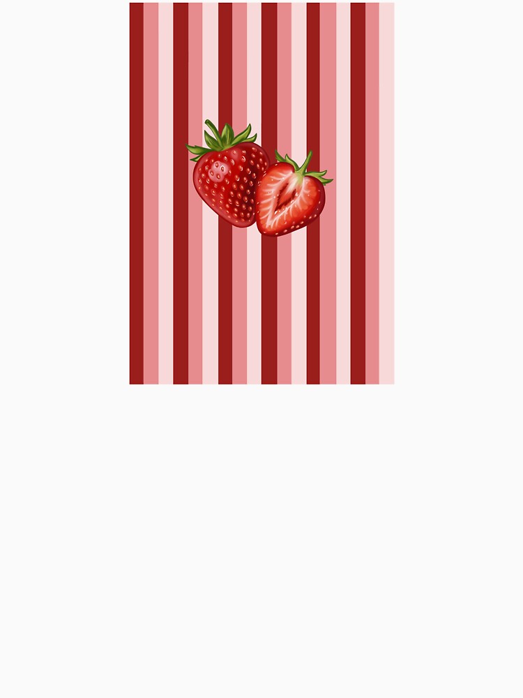 Strawberry with burgundy and pink stripes by joleyjl