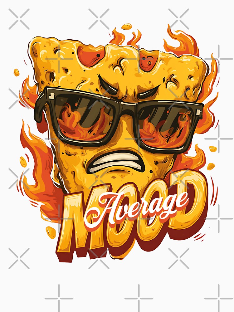 Nacho Average Mood, Funny Spicy Snack Design by Bliss Find And Design