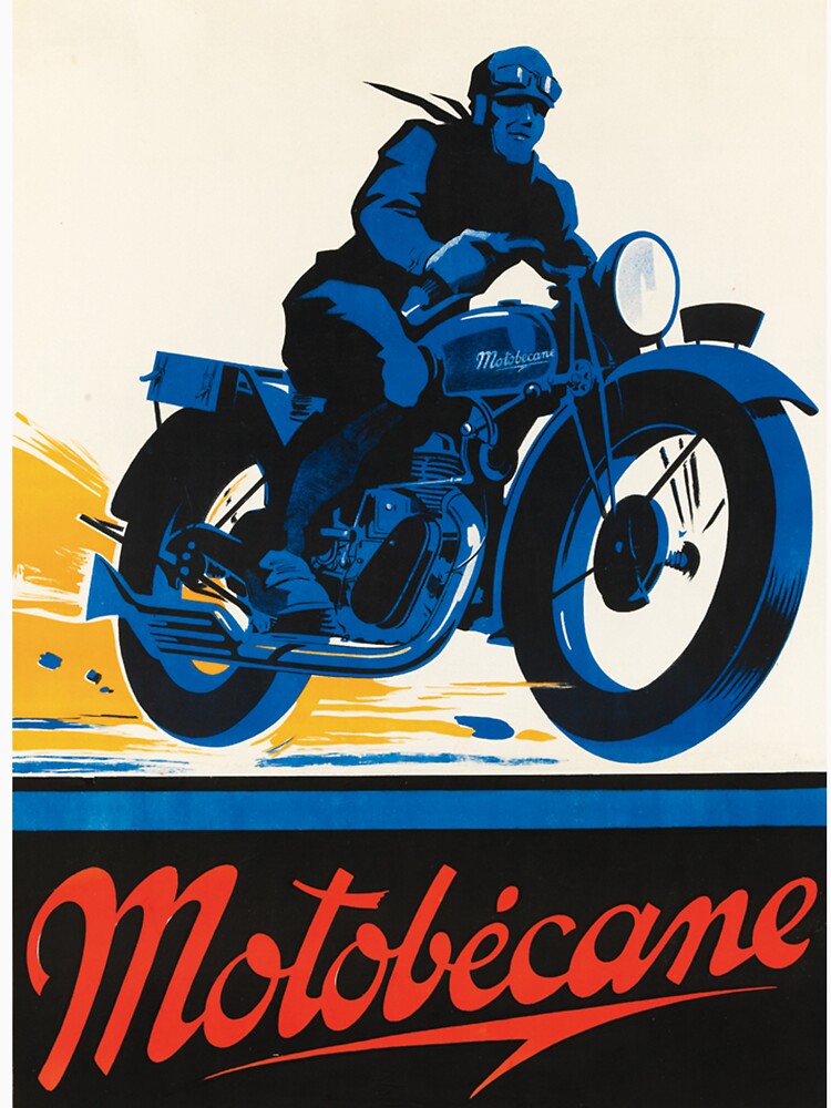 Motorcycle Vintage Advertisement Poster by vintagevivian