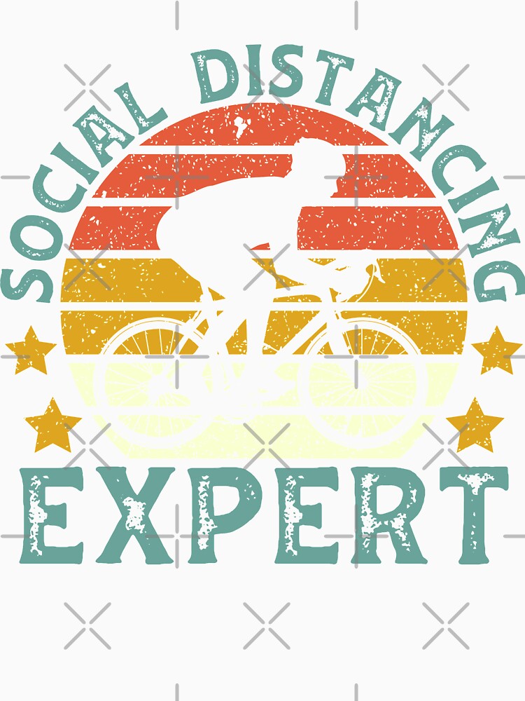Retro Cycling Social Distancing Expert by DreamColor