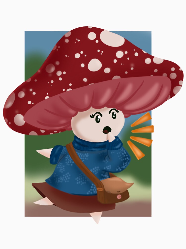 Surprised Mushroom Girl by EurynomeArt