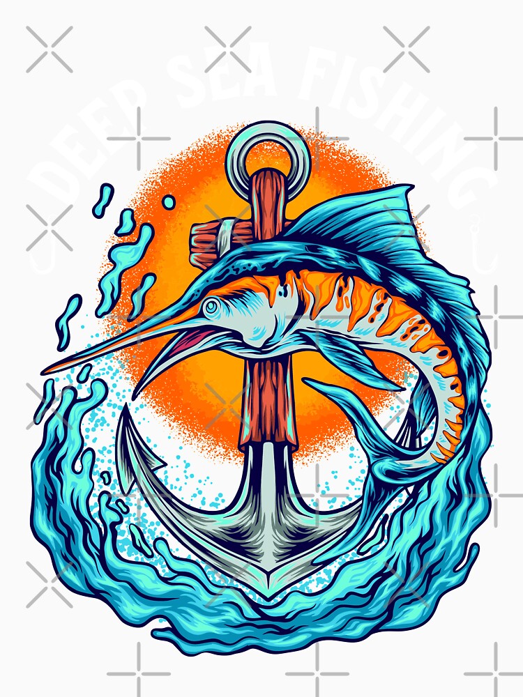 Deep Sea Fishing Marlin Fishing by Uppercase Tees