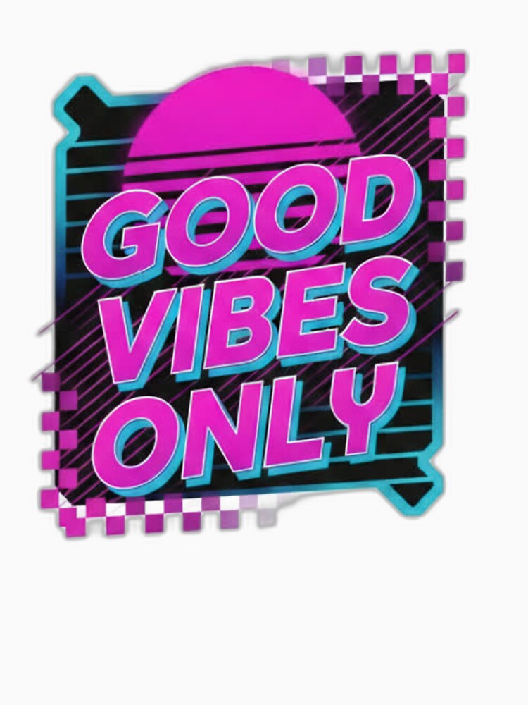 Good Vibes Only Typography Motivational Design by GhalaxiDesigns