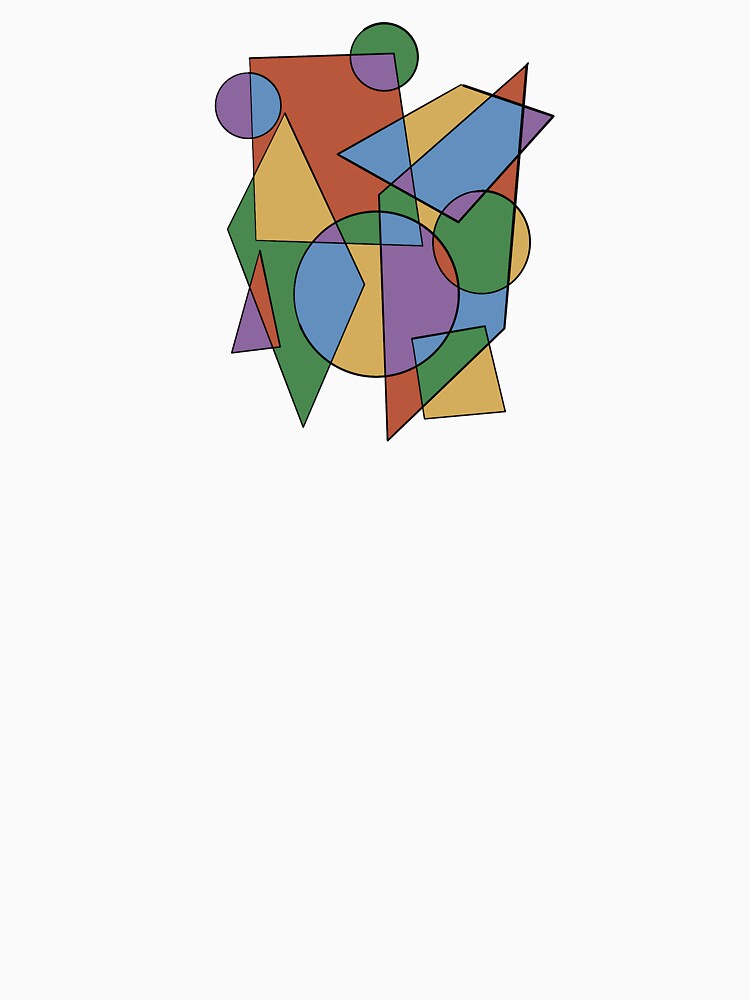 Abstract Bright Colors Geometric Blob by roleydesigns
